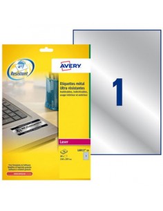 Etiquetas Resistentes 63,5x29,6mm Avery 20 Folhas 540un