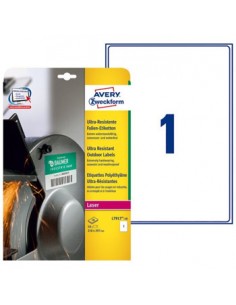 Etiquetas Ultra-Resistentes Polietileno 210x297mm Avery A4