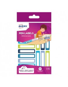 Etiquetas para Canetas 50x10mm Avery 2 Folhas 30un