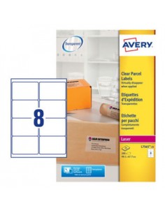 Etiquetas Expedição 99,1x67,7mm Avery 25 Fls Transp. 200un