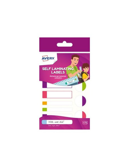 Etiquetas Autolaminadas 86x17mm Avery 2 Folhas 12un
