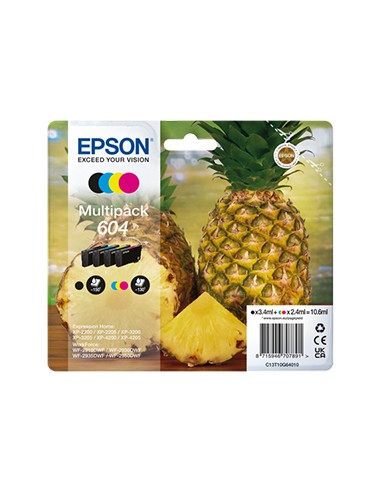 Pack Tinteiros Epson 604 4 Cores C13T10G64010