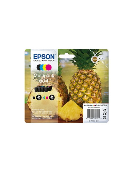 Pack Tinteiros Epson 604 4 Cores C13T10G64010