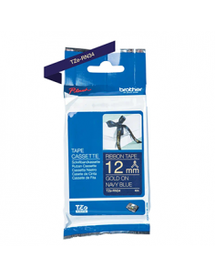 Fita Tecido Não Adesiva 12mmx4mts Azul Marinho/Ouro