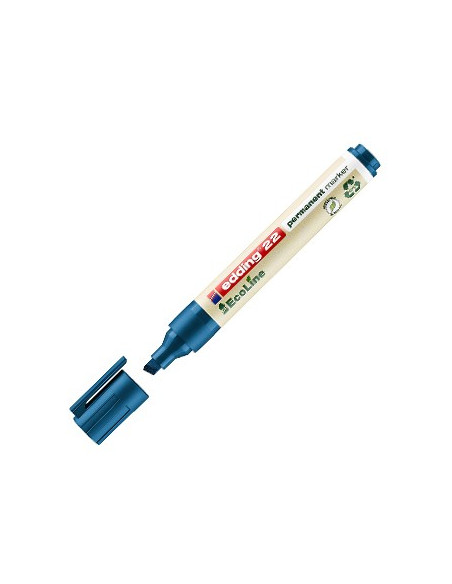 Marcador Permanente Grosso Edding e-22 Ecoline Azul 1un