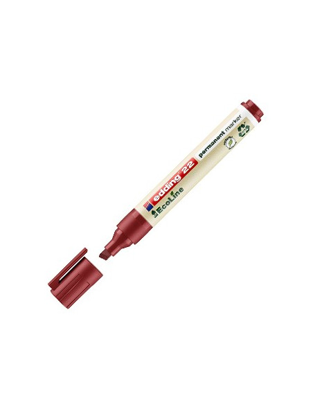 Marcador Permanente Grosso Edding e-22 Ecoline Vermelho 1un