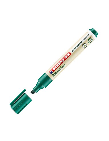 Marcador Permanente Grosso Edding e-22 Ecoline Verde 1un