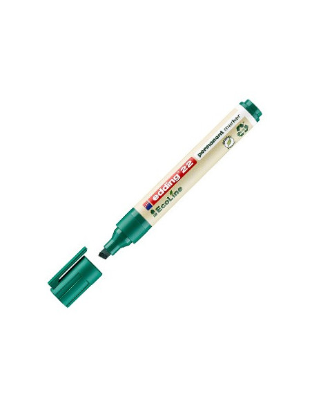 Marcador Permanente Grosso Edding e-22 Ecoline Verde 1un