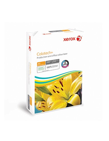 Papel 200gr Fotocopia A4 Xerox Colotech Silk 1x250 Folhas