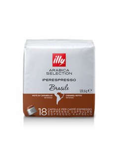 Café Cápsulas ILLY IPERESPRESSO Brasil Pack 18un