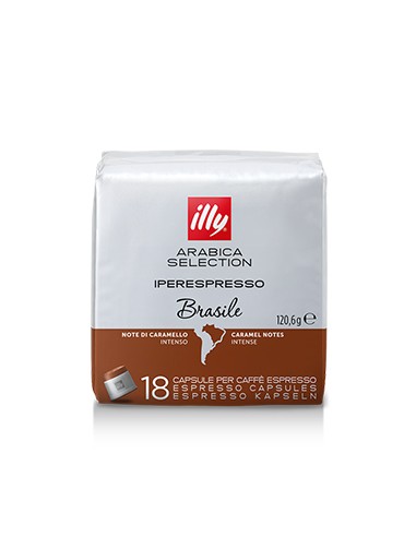 Café Cápsulas ILLY IPERESPRESSO Brasil Pack 18un