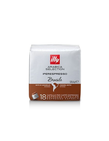 Café Cápsulas ILLY IPERESPRESSO Brasil Pack 18un