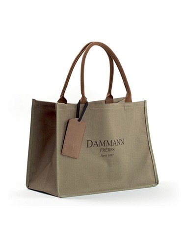 Saco de Compras Dammann Frères Kaki Brun