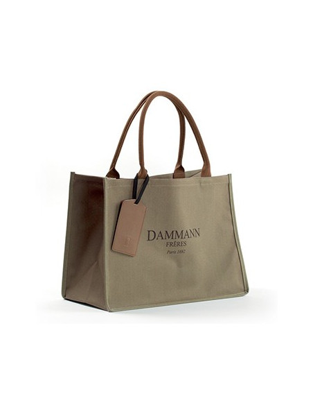Saco de Compras Dammann Frères Kaki Brun