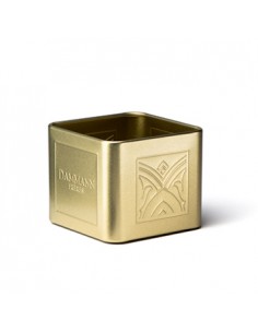 Mini Lata Vazia para 6/8 Saquetas de Chá em Metal Dourado