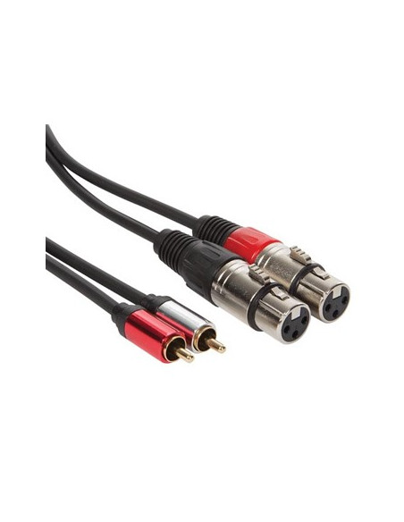 Cabo Audio 2x XLR Macho para 2x RCA Macho 1,2m