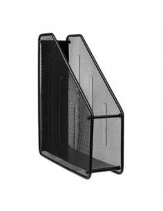 Porta Revistas em rede metalica Preto