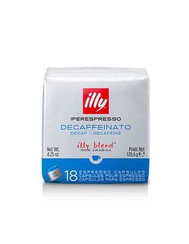 Café Cápsulas ILLY IperEspresso Descafeinado Pack 18un