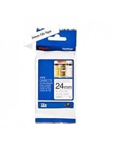 Fita Não Laminada 24mmx8mts Branco/Preto