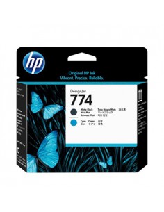 Cabeça Impressão HP 774 Preto Matte/Azul P2W01A