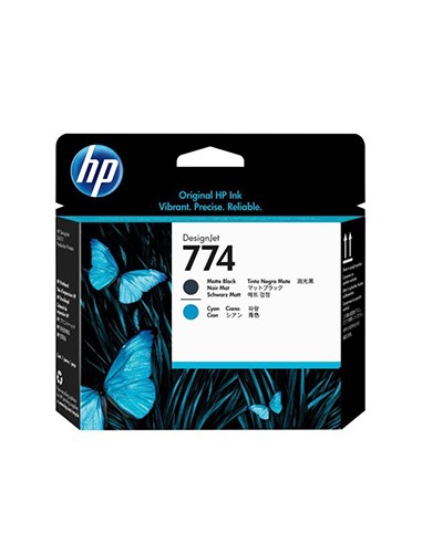 Cabeça Impressão HP 774 Preto Matte/Azul P2W01A