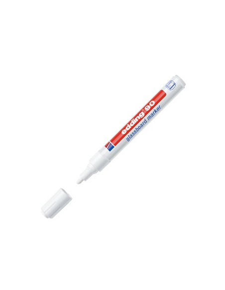 Marcador Vidros Glassboard Edding 90 Branco 1un
