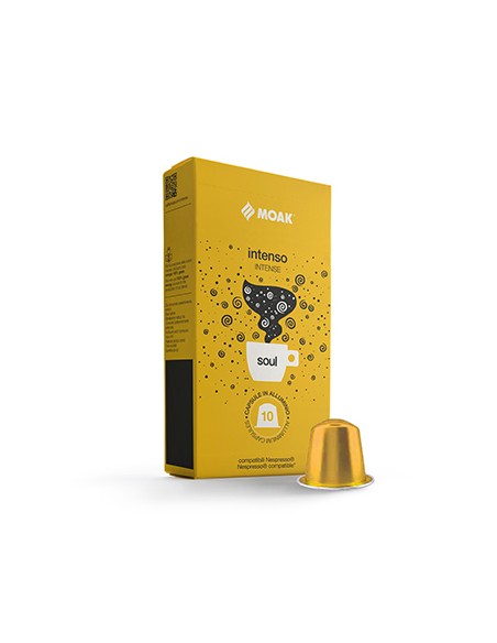 Café Cápsulas MOAK p/Nespresso Intenso Soul 10un