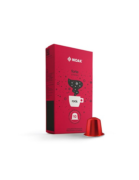 Café Cápsulas MOAK p/Nespresso Forte Rock 10un