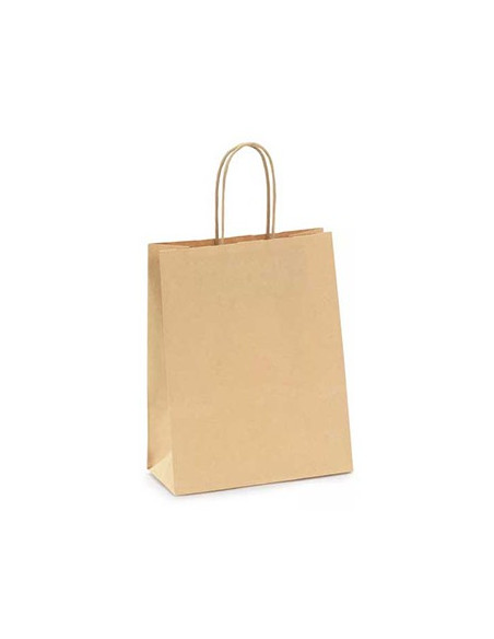Saco 115g 27x16x31cm Papel Kraft c/Asas 1un