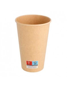Copos Cartão 480ml Kraft Bebidas Quentes 50un