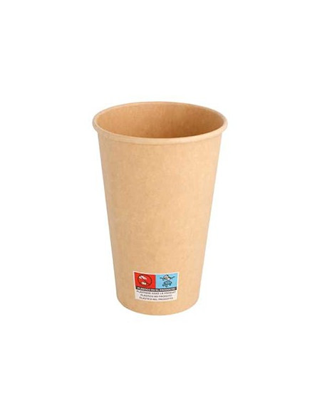 Copos Cartão 480ml Kraft Bebidas Quentes 50un