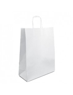 Saco 090g 24x09x31cm Papel Branco c/Asas 1un