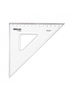 Esquadro Plastico Cristal 45G-20cm Aristo Geocollege AR23420