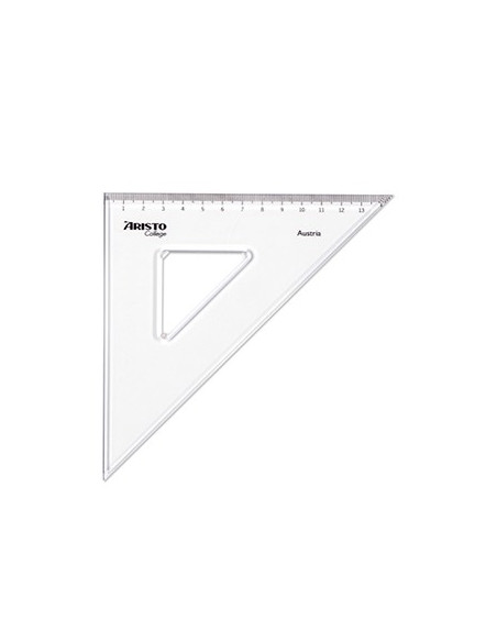 Esquadro Plastico Cristal 45G-20cm Aristo Geocollege AR23420