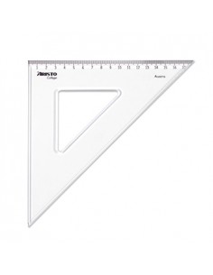 Esquadro Plastico Cristal 45G-25cm Aristo Geocollege AR23425