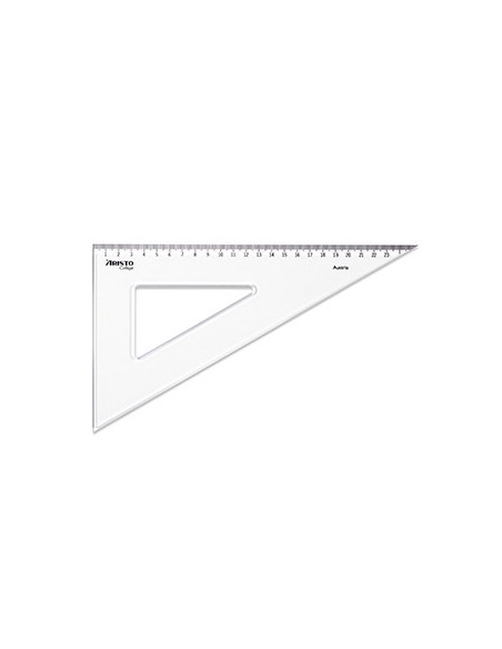 Esquadro Plastico Cristal 60G-25cm Aristo Geocollege AR23625