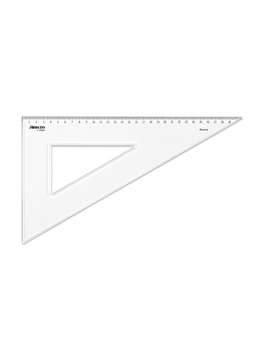 Esquadro Plastico Cristal 60G-30cm Aristo Geocollege AR23630