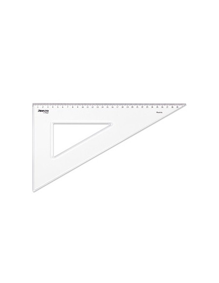 Esquadro Plastico Cristal 60G-30cm Aristo Geocollege AR23630