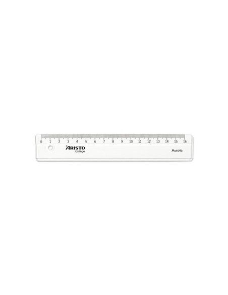Régua Plástico Cristal 16cm Aristo Geocollege AR23017