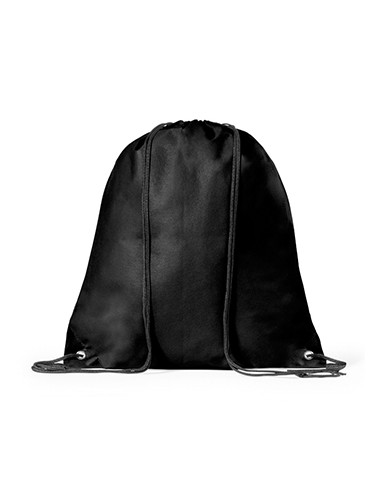 Saco Mochila Non-Woven 37x41cm com Ilhós Preto