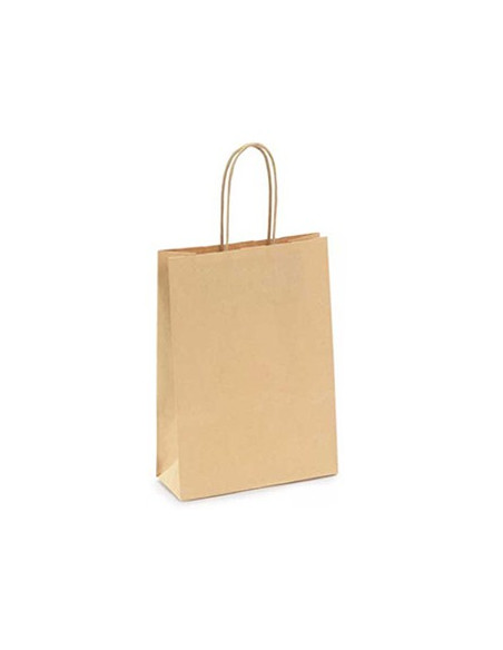 Saco 115g 24x09x31cm Papel Kraft c/Asas 1un