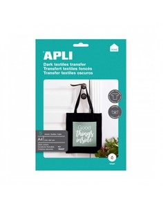 Papel Transfer T-Shirt InkJet A4 Apli Tecidos Escuros 10 Fls