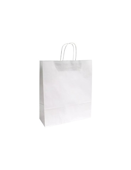 Saco 100g 32x11x39cm Papel Branco c/Asas 1un