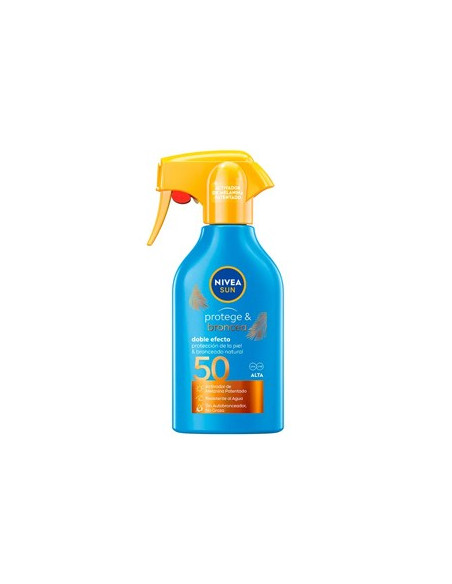 Protetor Solar SPF50 Nivea Sun Protege&Bronzeia Spray 270ml