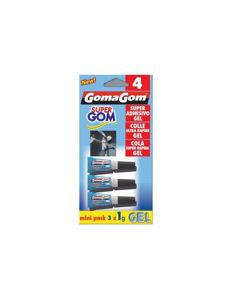 Cola Rápida 1g Instantânea Gel Mini Pack Blister 3un