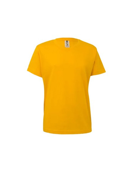 T-Shirt Criança Algodão 155g Amarelo Tamanho 1/2