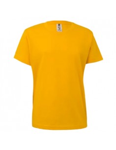 T-Shirt Criança Algodão 155g Amarelo Tamanho 7/8