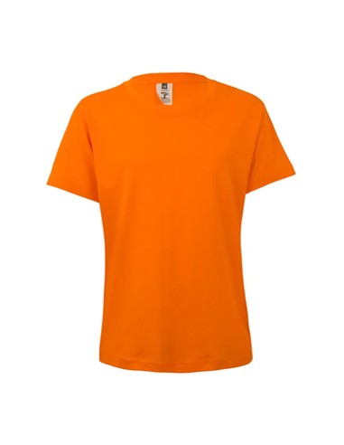 T-Shirt Criança Algodão 155g Laranja Tamanho 3/4