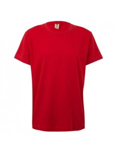 T-Shirt Criança Algodão 155g Vermelho Tamanho 7/8