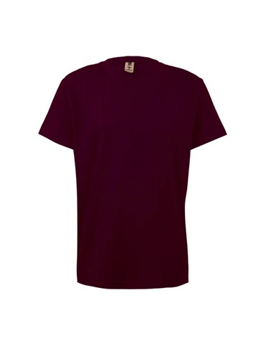 T-Shirt Criança Algodão 155g Bordeaux Tamanho 1/2